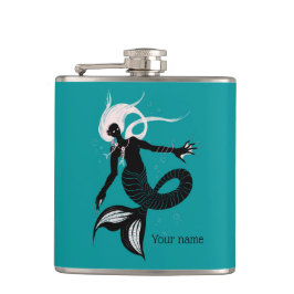 Gothic Sjöjungfru Mörk Fantasy Sea Creature Fickplunta