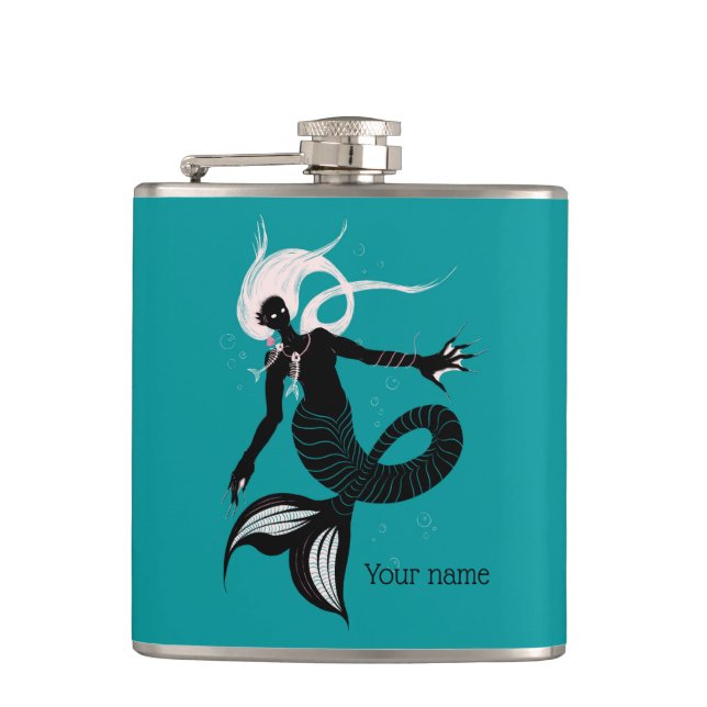 Gothic Sjöjungfru Mörk Fantasy Sea Creature Fickplunta (Framsidan)