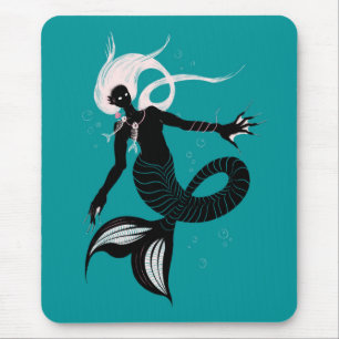Gothic Sjöjungfru Mörk Fantasy Sea Creature Musmatta