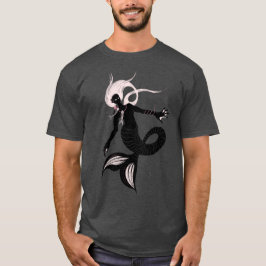 Gothic Sjöjungfru Mörk Fantasy Sea Creature T Shirt