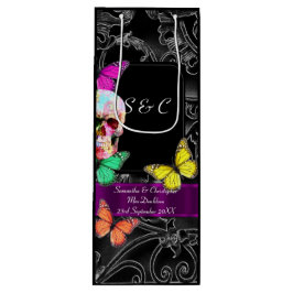 Gothic skalle och svart personlig bröllop