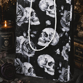 Gothic Skalle & Rosor Mörk Romantik