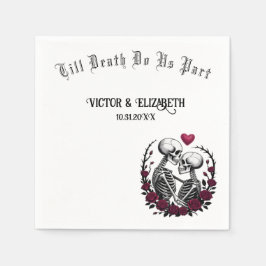 Gothic Skeleton Älskare till Död tillhör oss Pappersservett