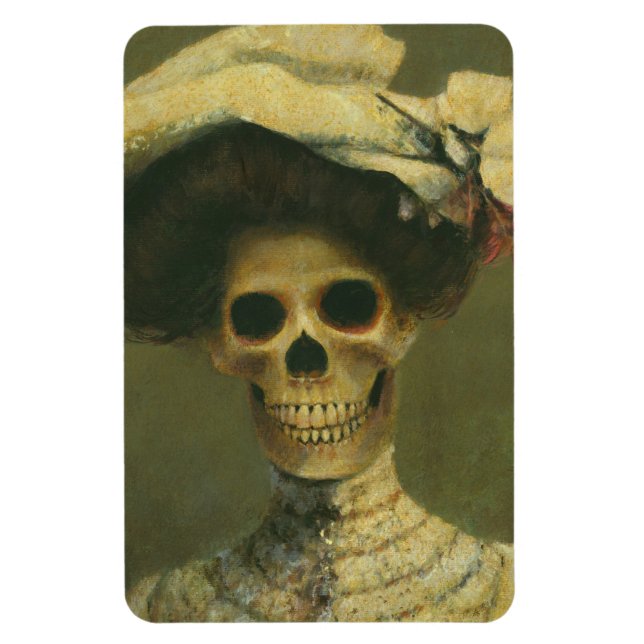 Gothic Skeleton Dam Flexible Magnet (Vertikal)