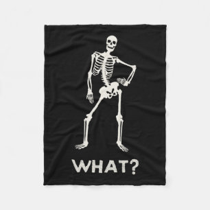 Gothic Skeleton för Tonåring Girls Boys Halloween Fleecefilt