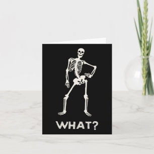 Gothic Skeleton för Tonåring Girls Boys Halloween Kort