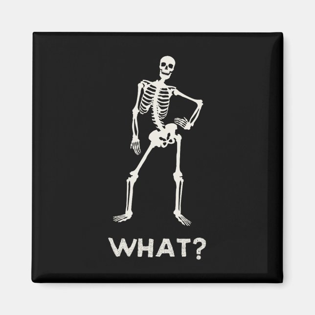 Gothic Skeleton för Tonåring Girls Boys Halloween  Magnet (Framsidan)