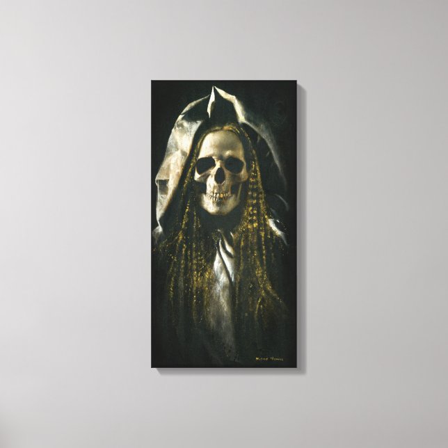 Gothic Skeleton Ghost Canvas (Framsida)