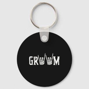 Gothic Skeleton Groom Bröllop Ny gifta Spooky Nyckelring