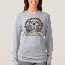 Gothic Skeleton-Långärmaden tills döden är full T Shirt