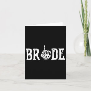 Gothic Skeleton-Ny gifta-taloky, Bride Bröllop Kort
