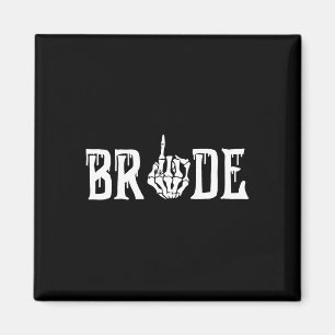 Gothic Skeleton-Ny gifta-taloky, Bride Bröllop Magnet