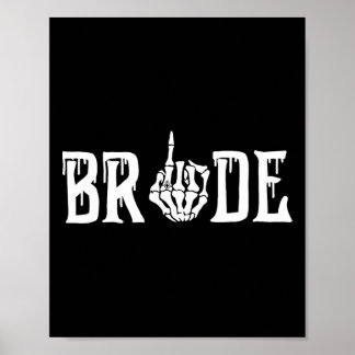 Gothic Skeleton-Ny gifta-taloky, Bride Bröllop Poster