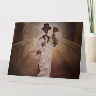 GOTHIC SKELETONS BRÖLLOP CONGRATUATIONS CARDS KORT