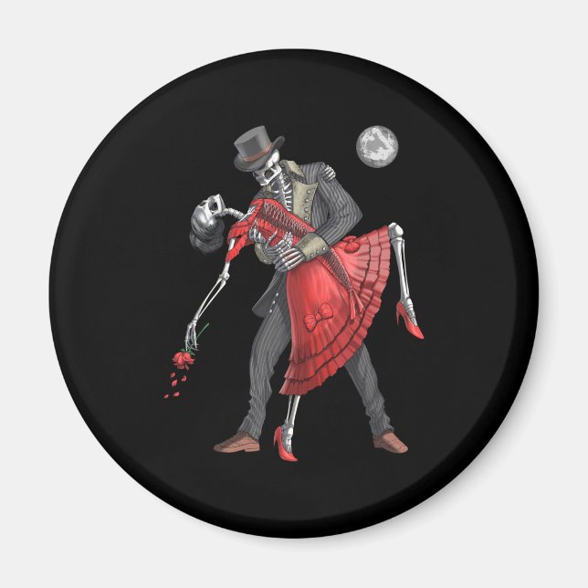 Gothic Skeletons Dancing Magnet (Framsidan)