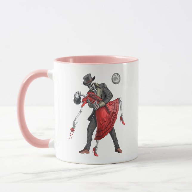 Gothic Skeletons Dancing Mugg (Vänster)