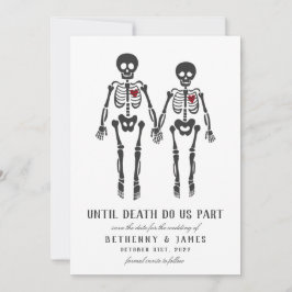Gothic Skeletons-inbjudan Inbjudningar