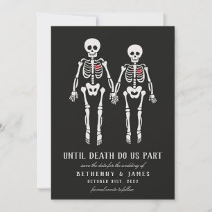 Gothic Skeletons Inbjudningar