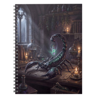 Gothic Skorpion Mörk Alkemi Konsttryck Anteckningsbok
