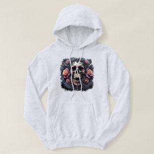 Gothic Skull adad med Ro Hoodie