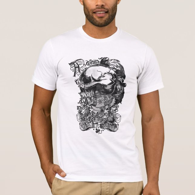 Gothic Skull Art - T-Shirt (Framsida)