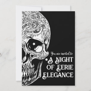 Gothic Skull Cocktail & Costume Party Inbjudan