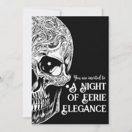 Gothic Skull Cocktail & Kostymfest Inbjudan
