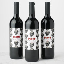 Gothic Skull "Death before Decaf" | Spooky Funny -