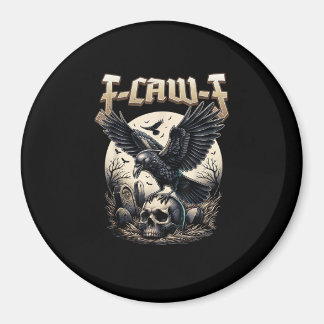 Gothic Skull F Caw F Kråhumor Grafik Magnet