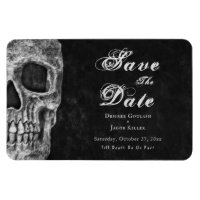 Gothic Skull Hallobröllop Spara datum