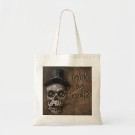Gothic Skull Halloween Bus eller godis Tygkasse