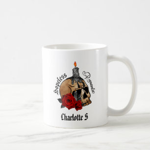 Gothic Skull Hopless Romantic Kaffemugg