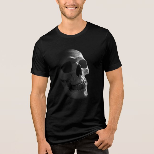 Gothic Skull Horror Goth Döth T Shirt (Framsida)