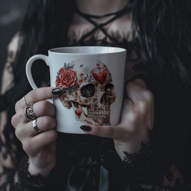 Gothic Skull Kaffemugg (Skapare uppladdad)