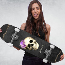 Gothic Skull Lila Ro Personlig