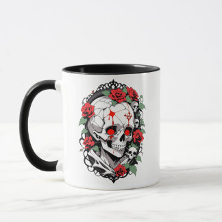 Gothic Skull med Ro Mugg