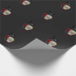 Gothic Skull med Ro och Raven Presentpapper