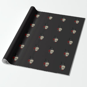 Gothic Skull med Ro och Raven Presentpapper