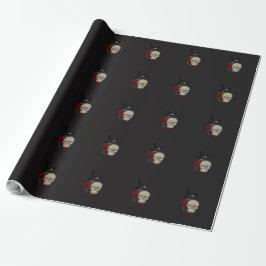 Gothic Skull med Ro och Raven Presentpapper