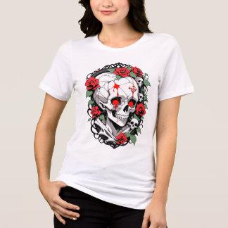 Gothic Skull med Ro T Shirt