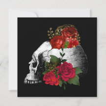 Gothic Skull N Ro Mörk-fantasi