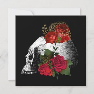 Gothic Skull N Ro Mörk-fantasi Inbjudningar