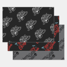 Gothic Skull och Dragon God jul Gift Papper