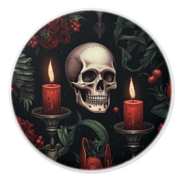 Gothic Skull och ljus Knopp