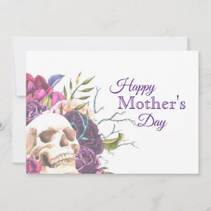 Gothic Skull och Ro Mors dag Card