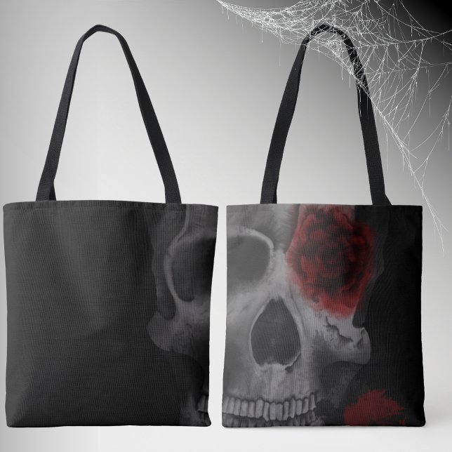 Gothic Skull och Röd ros har inaktiverats Tygkasse (Skapare uppladdad)