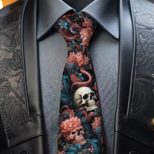 Gothic Skull Octopus Tentacles Coral Reef Slips