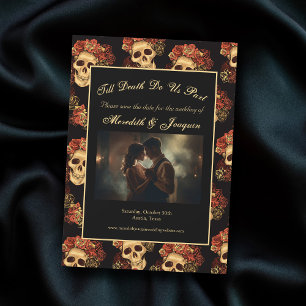 Gothic Skull, par foto Spara datum magneter