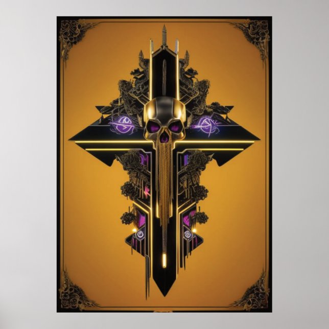 Gothic Skull Poster (Framsidan)