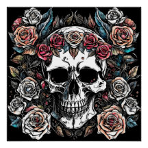 Gothic: Skull & Ro. AI-teckningar